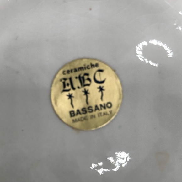 Set of 3 ABC Bassano Ceramic Hand Painted Mold Wall Hangings Italian Vintage - Picture 7 of 12